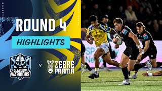 Glasgow Warriors v Zebre Parma  Highlights  Round 4  URC 202425 [upl. by Naivatco778]