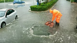 Street Drain Makeover Tackling Flooding and Unclogging Drains [upl. by Beka637]