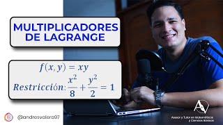 MULTIPLICADORES LAGRANGE Máximos y Mínimos Ejercicio 2 Cálculo Multivariable [upl. by Earvin]