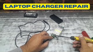 laptop charger repair  how to repir laptop charger  laptop charger repair wire [upl. by Israeli]