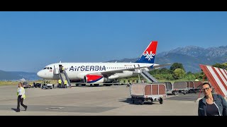 Landing in Tivat from Belgrade [upl. by Emanuela]