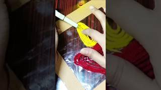 Diy Wool Art amp Craft 🪔 art diya diwali homedecor craft hindufestival wallhanging [upl. by Sorrows]