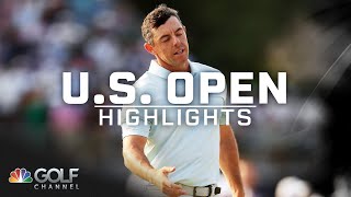 2024 US Open Highlights Short miss costs Rory McIlroy US Open coveted 5th major  Golf Channel [upl. by Enilesor849]