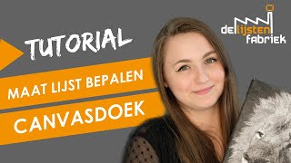 Baklijst formaat bepalen  De Lijstenfabriek Tutorial [upl. by Southard]