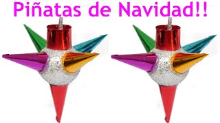 Manualidades para navidad Piñatas Navideñas  Manualidades de Lina [upl. by Airotal103]