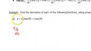 Screencast 242 Examples of other trig derivatives [upl. by Addam602]