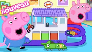 Les histoires de Peppa Pig  Garage pour VoituresJouets  Épisodes de Peppa Pig [upl. by Jaehne]