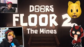 YouTubers React to Doors Floor 2 TRAILER [upl. by Marr]