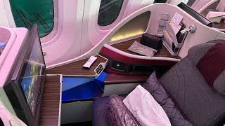 Trip Report Qatar Airways 7878 Business Class Doha to Venice [upl. by Anilec]