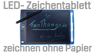 Notizblock war gestern  günstiges LCD Writing Tablet spart mächtig Papier und Zettelwirtschaft [upl. by Zoila]