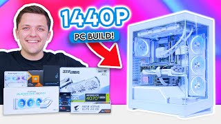 Ultimate 1440p Gaming PC Build 2024 👑 All White Build ft Ryzen 7800X3D amp 4070 Ti SUPER [upl. by Eimmis]