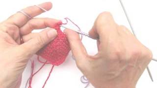 Stricken lernen  Babyschuhe quotDominoquot  Teil 1  Patchwork stricken [upl. by Anival]