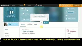 How To Edit Profile On EHarmonycom [upl. by Helbonia239]