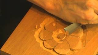 Beginning Woodcarving  How to Carve a Basic Flower with Mary May [upl. by Conlee]