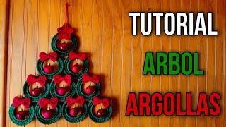 COMO HACER UN ARBOL DE ARGOLLAS  Tutorial BÁSICO A CROCHET [upl. by Eelah]