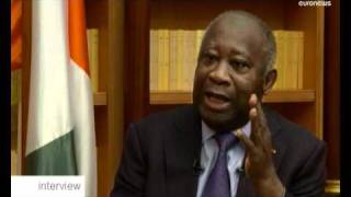 EXCLUSIF  Laurent Gbagbo sexplique sur euronews [upl. by Naitsirk]