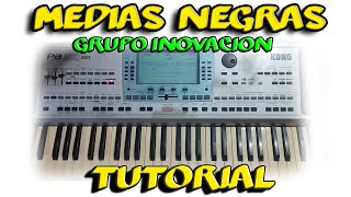 Medias negras Grupo Inovación Teclado Tutorial Acordes [upl. by Atirihs980]