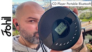 Fohil  The Best CD Player Portable Bluetooth with Speakers  Old School [upl. by Hilary]