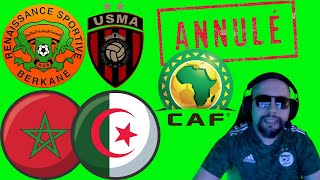 🔴RS BERKANE  USM ALGER ANNULÉ   ALGERIE  MAROC  FOOTBALL [upl. by Yurt]