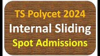 polytechnic spot admission 2024 ts polycet spot admission 2024 ts polycet internal sliding 2024 [upl. by Fowkes]