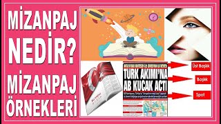 MİZANPAJ NEDİR ve MİZANPAJ ÖRNEKLERİ NELERDİR  Teknoloji Tasarım  Yüksel Selçuk [upl. by Asi]