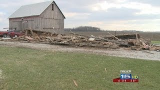 Storm damage in Allen County [upl. by Illehs102]