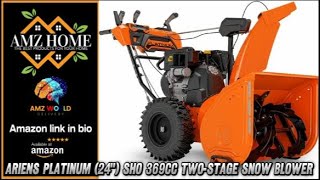 Review Ariens Platinum 24quot SHO 369cc TwoStage Snow Blower Amazon [upl. by Enitsyrhc]