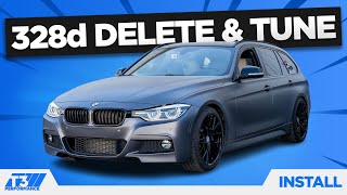 BMW 328d N47 Rawtek Delete amp TuneZilla Tune [upl. by Fayola616]