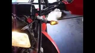 Honda XR650l LED turn signal install [upl. by Remled]