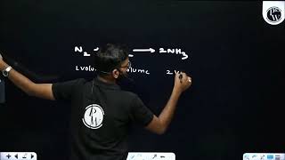 In Habers process the volume at STP of ammonia relative to the total volume of reactants at [upl. by Ecirual]