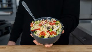 I eat the sht out of this Orzo Salad [upl. by Nnylirej]