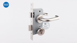 CE SUS304 Best Security Mortise Entry Door Lock DDML0095572DampD HARDWARE [upl. by Ahtiuqal81]