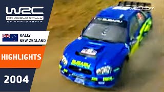 Rally New Zealand 2004 WRC Highlights  Review  Results [upl. by Ynaffet177]