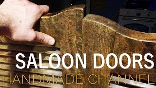 How to make Saloon Louvered Doors from rough wood [upl. by Packton]