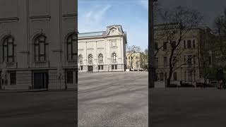 Walk in Riga centre Latvian National Museum of Art [upl. by Berkley]