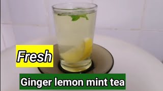 Ginger lemon mint tea Feel fresh  53 [upl. by Aicirt]