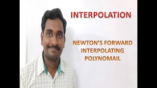 6 NEWTONS FORWARD INTERPOLATING POLYNOMIAL  PROBLEM [upl. by Barabas]