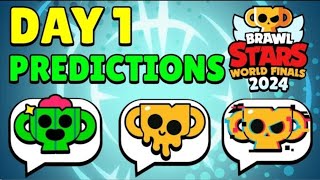 Brawl Stars World Finals 2024 Day 1 Predictons Predict now [upl. by Adaiha]