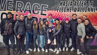 Interview with Kasia Niewiadoma after her brilliant win at La Flèche Wallonne [upl. by Gotthelf]