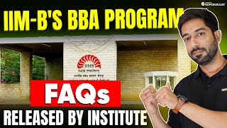 Biggest Update 📢 IIM Bangalores Online BBA Program 2024 FAQs Released🔥 BBA from IIM [upl. by Marie]