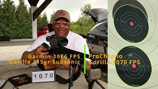 Chronograph Garmin vs ProChrono Gorilla 300Blackout Subsonic vs Reloads Accuracy Test [upl. by Robinetta134]