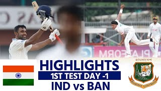 IND vs BAN DAY 1 Highlights India vs Bangladesh 1st Test Highlights R Ashwin MATCH HIGHLIGHTS [upl. by Mitchiner]