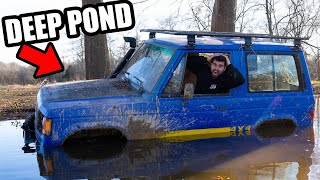 FourWheeler TIRES on JEEP MUDDING [upl. by Anawqahs873]