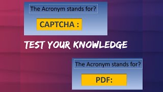 Crack the Code Ultimate Acronyms Quiz Test Your Knowledge [upl. by Dusen]