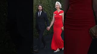 Mo de famosos Alexandra Grant y Keanu Reeves la pareja del momento estilo glamour fashionstyle [upl. by Anavas]