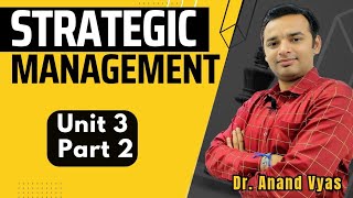 Strategic Management Unit 3 Part 2  MBA  Types of Business Strategy [upl. by Litnahc]