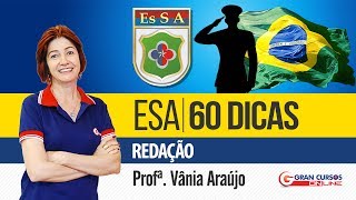 Concurso ESA  Dicas diárias até a prova Redação  Profª Vânia Araújo [upl. by Endora]