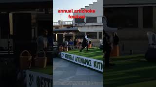 Annual artichoke festival in Kiti village Larnaka Cyprus [upl. by Tugman435]