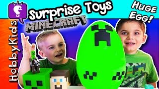 Minecraft MEGA Creeper Surprise EGG [upl. by Nnylrefinnej]