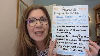 Edexcel B Geography GCSE Paper 3 TOP TIPS [upl. by Liebman]